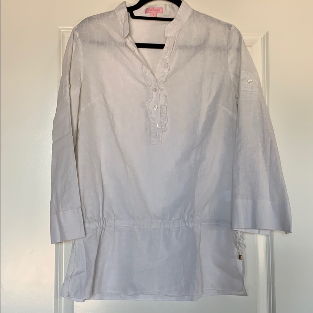 Lilly Pulitzer linen tunic top